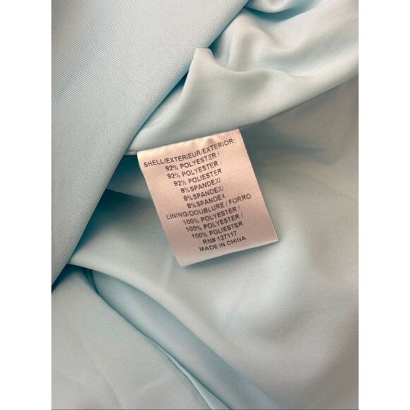 Badgley Mischka Womens Strapless Bow Embellished Midi Dress Azure Size 4 - Picture 10 of 10